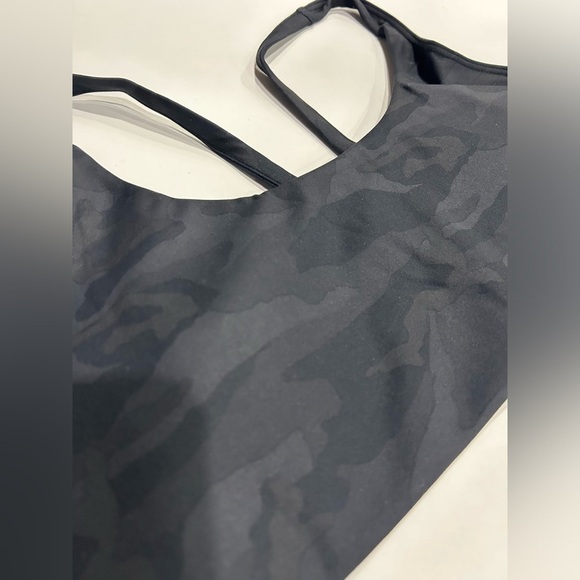 Vuori Women's Large Yosemite Bra Black Camo NWT Lined Removable Cups Stretch - Picture 2 of 7